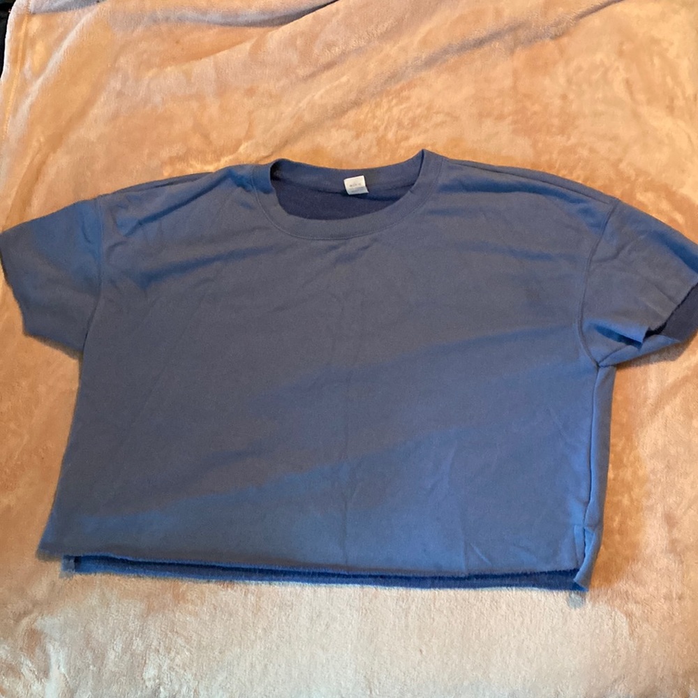 Secret Treasures Blue Crop Top